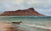 unknow artist View of Diamond Head, oil on canvas painting by Joseph Dwight Strong oil painting on canvas